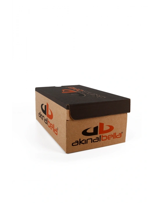 Akınal Bella Lugmo Kadın Terlik Sabo Hastane Terliği Bej-Kırmızı