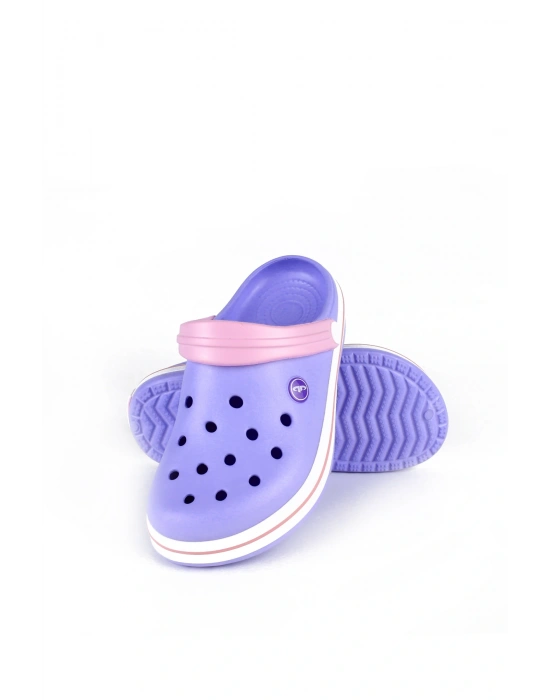 Akınal Bella Unisex Sabo Terlik Hastane Terliği Lila-Pembe