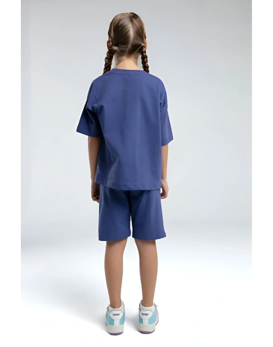 Anne Kız Bermuda Takım İki İplik Örme Kumaş