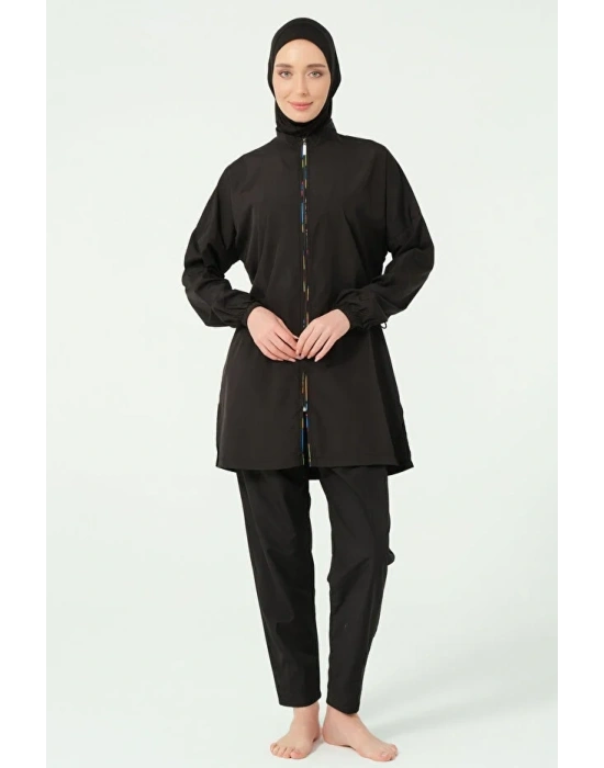 Arkası File Detaylı Tesettür Mayo Dlx-25282