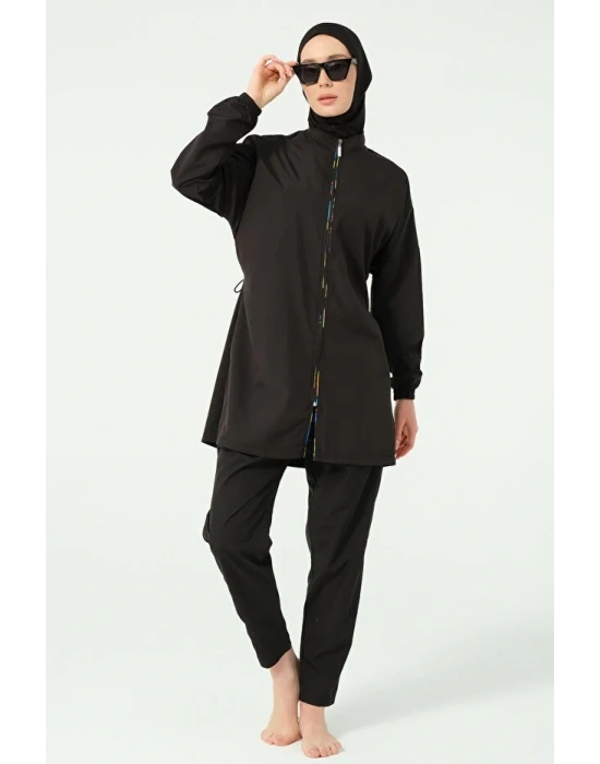 Arkası File Detaylı Tesettür Mayo Dlx-25282