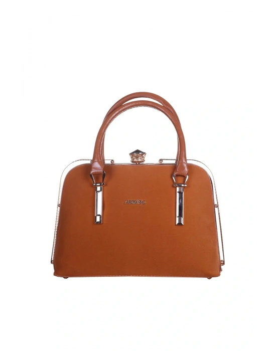 Armine Kadın Omuz Çantası 339 Taba Süet