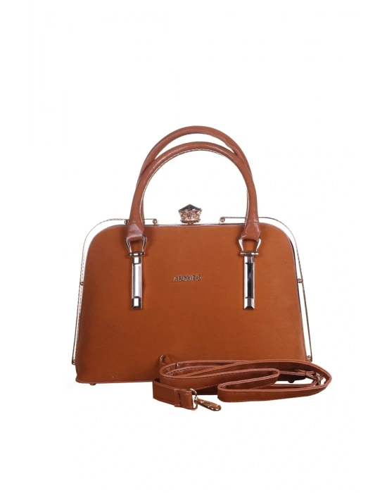 Armine Kadın Omuz Çantası 339 Taba Süet