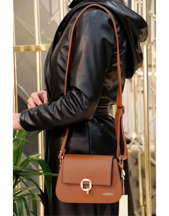 Armine Kadın Omuz Çantası Çapraz Çanta 329 Taba