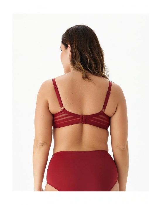 Aster Balenli Toparlayıcı Çizgili Sütyen