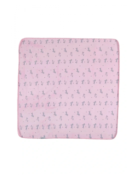 Bibaby Happy Zebra Land Fluffy Bebek Battaniye 64529 Pembe