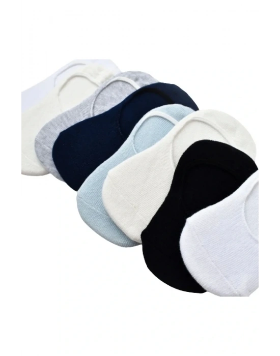 Biorganic Basic Erkek Babet 2li Çorap 68454 Mavi Ekru