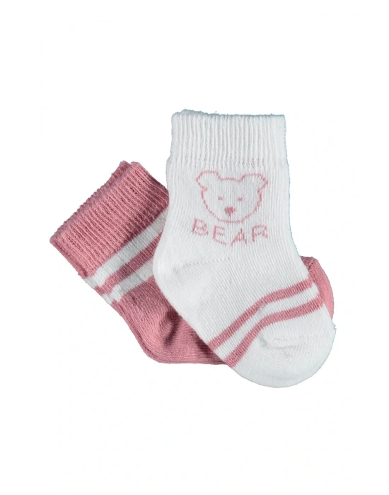 Biorganic Bear 2li Kız Çorap 68412 Gül Kurusu