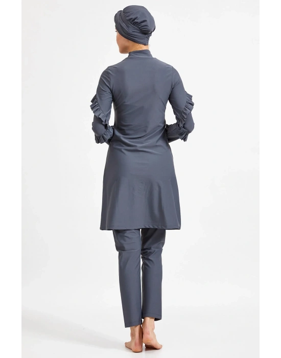 Büyük Beden Seçenekli Özel Hızlı Huruyan Tesettür Mayo 4104