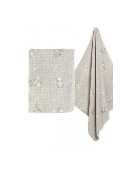 Clever Panda Fluffy Battaniye Gri