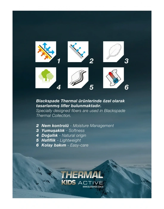 Çocuk Termal Tişört 2. Seviye 9267 - Siyah