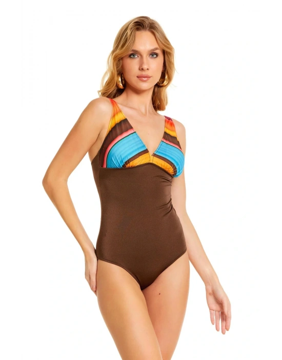 Çok Renkli V Yaka Mayo