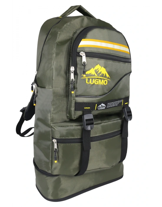 Deprem Çantası Körüklü Reflektörlü 65 Litre Haki Sarı