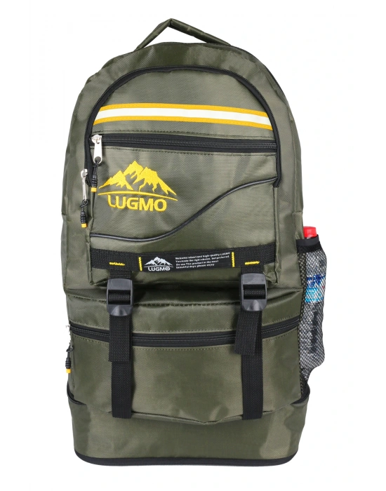 Deprem Çantası Körüklü Reflektörlü 65 Litre Haki Sarı