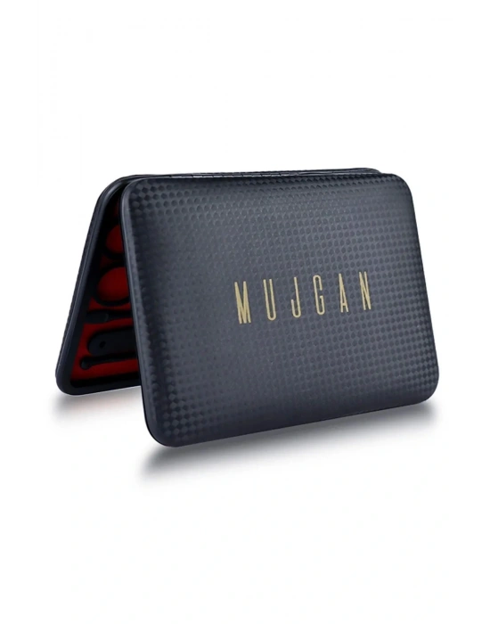 Deri Çantalı 17 Parça Profesyonel Manikür Pedikür Seti Siyah