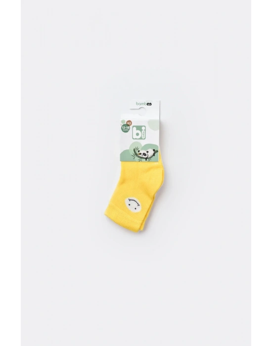 Desenli Bamboo 2li Çorap