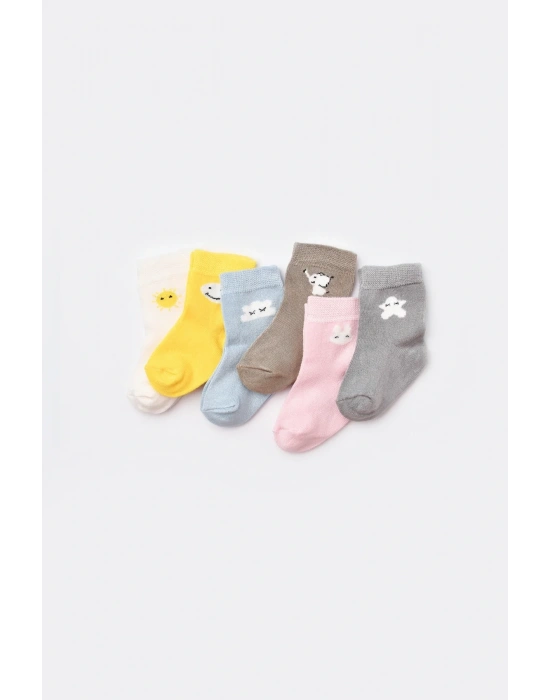 Desenli Bamboo 2li Çorap