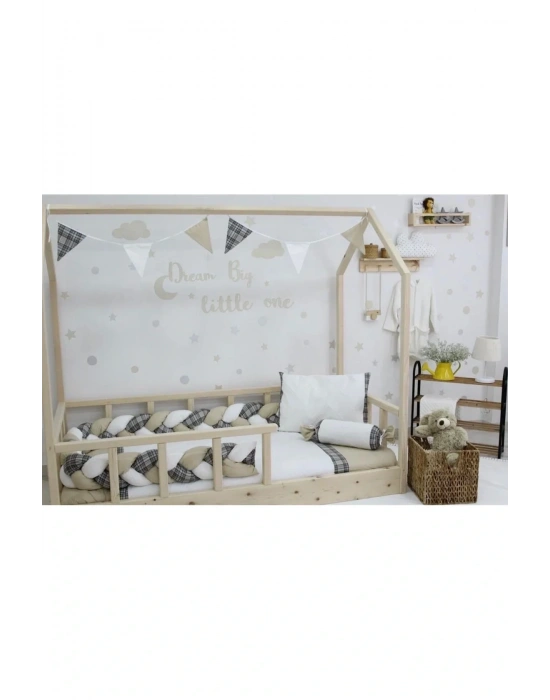 Ekose Montessori Uyku Seti 69121 Bej