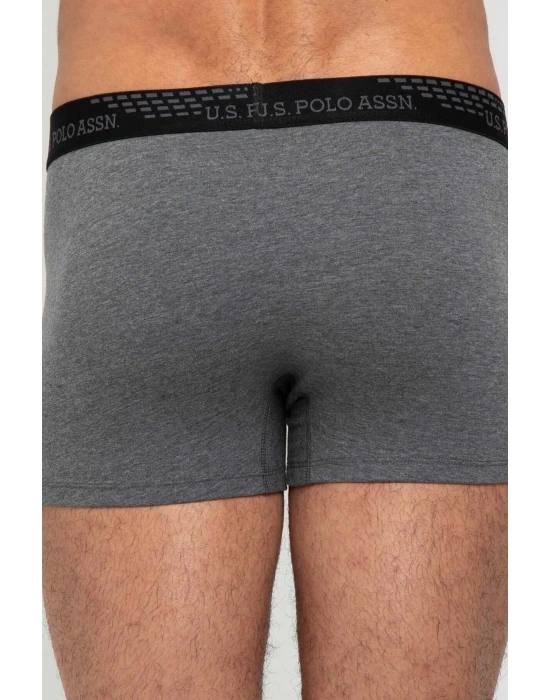 Erkek Antrasit Melanj - Siyah 2 Li Boxer