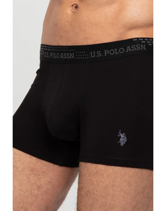 Erkek Antrasit Melanj - Siyah 2 Li Boxer