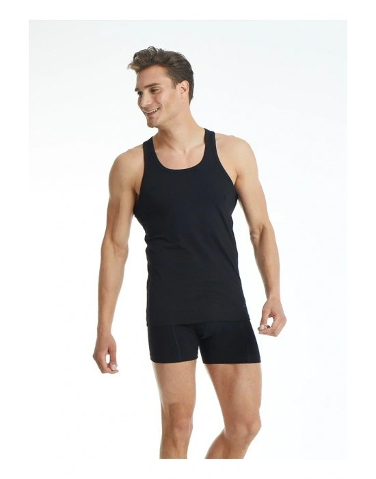 Erkek Atlet Loose Fit 9226 - Siyah