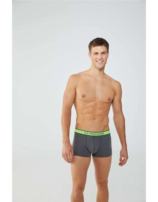 Erkek Baskılı-gri 2li Boxer