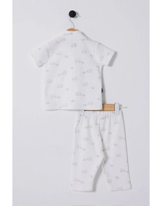 Erkek Bebek Beyaz Bebek Takım