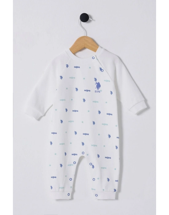 Erkek Bebek Beyaz Tulum