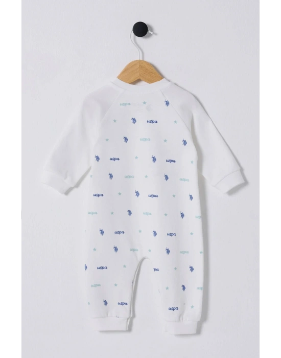 Erkek Bebek Beyaz Tulum