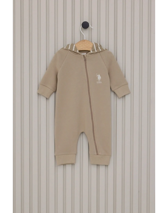 Erkek Bebek Kahverengi Tulum