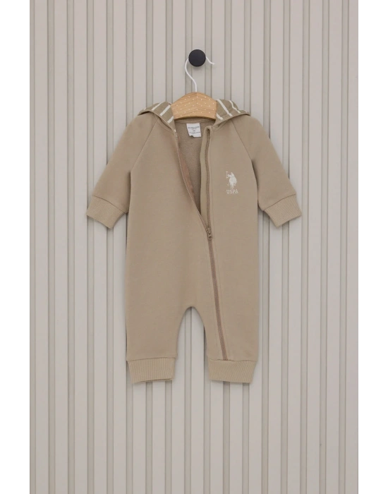 Erkek Bebek Kahverengi Tulum