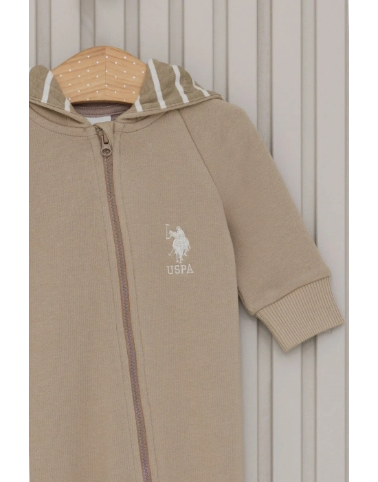 Erkek Bebek Kahverengi Tulum