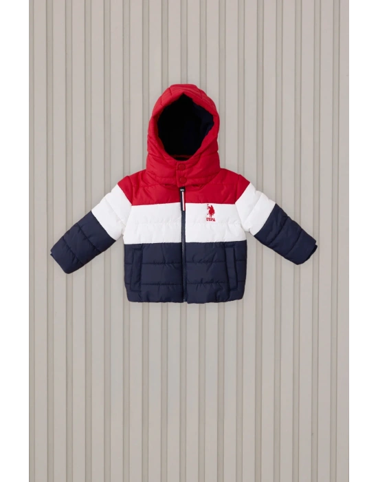 Erkek Bebek Kırmızı Bebek Mont