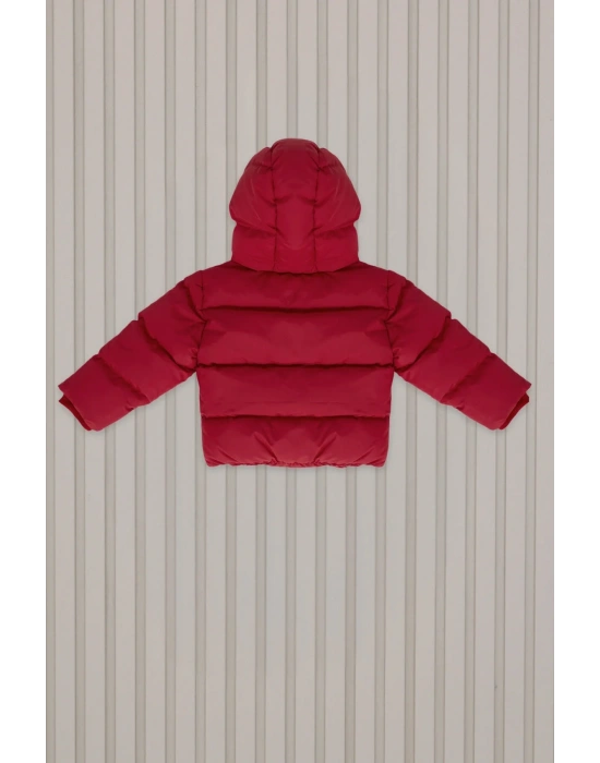 Erkek Bebek Kırmızı Bebek Mont