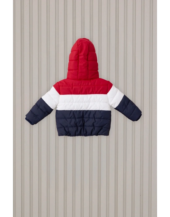 Erkek Bebek Kırmızı Bebek Mont