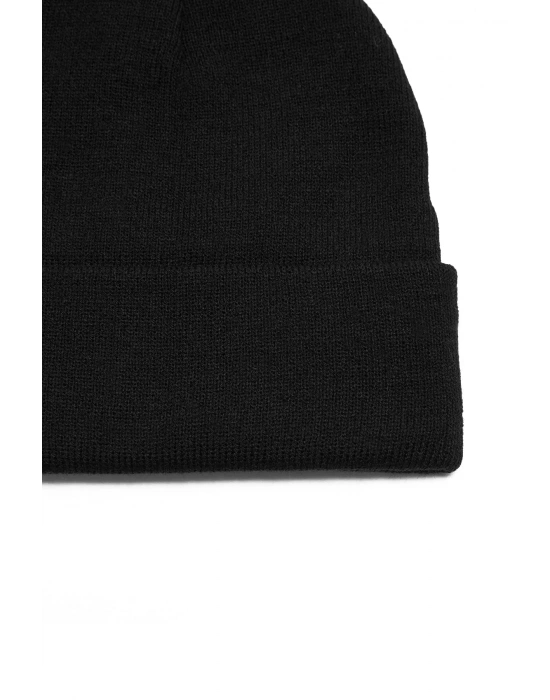 Erkek Bere Yumuşak Triko Siyah