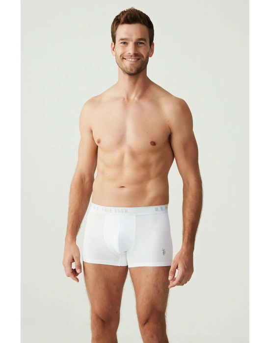 Erkek Beyaz 3 Lü Boxer