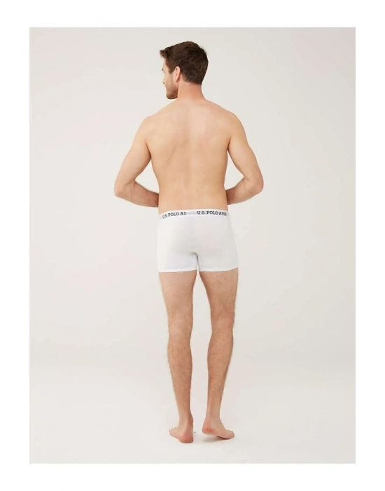 Erkek Beyaz Tekli Cepli Boxer 80451