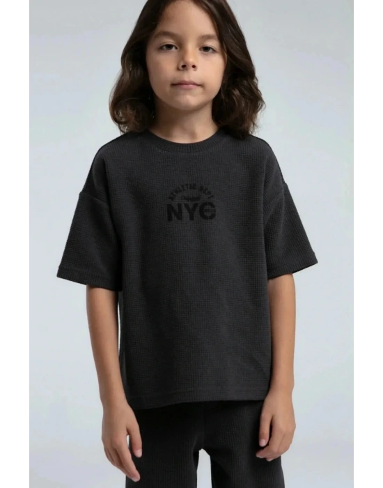 Erkek Çocuk Bermuda Takım - Antrasit