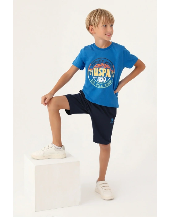 Erkek Çocuk Bermuda Takım - Cobalt