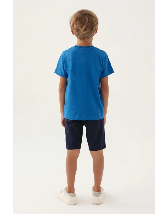Erkek Çocuk Bermuda Takım - Cobalt