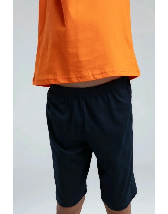 Erkek Çocuk Bermuda Takım - Turuncu