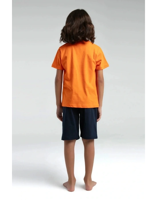 Erkek Çocuk Bermuda Takım - Turuncu