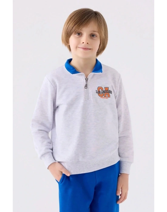 Erkek Çocuk Gri Eşofman Takımı