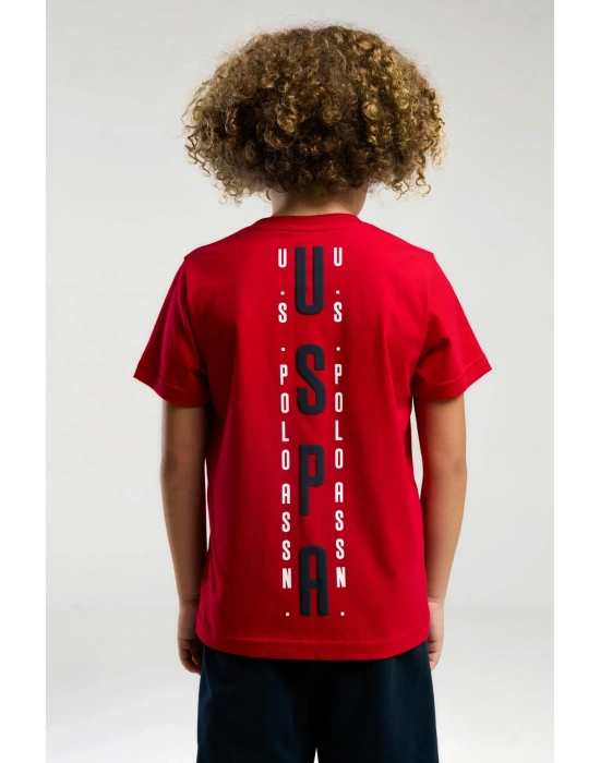 Erkek Çocuk Kırmızı Bermuda Takım