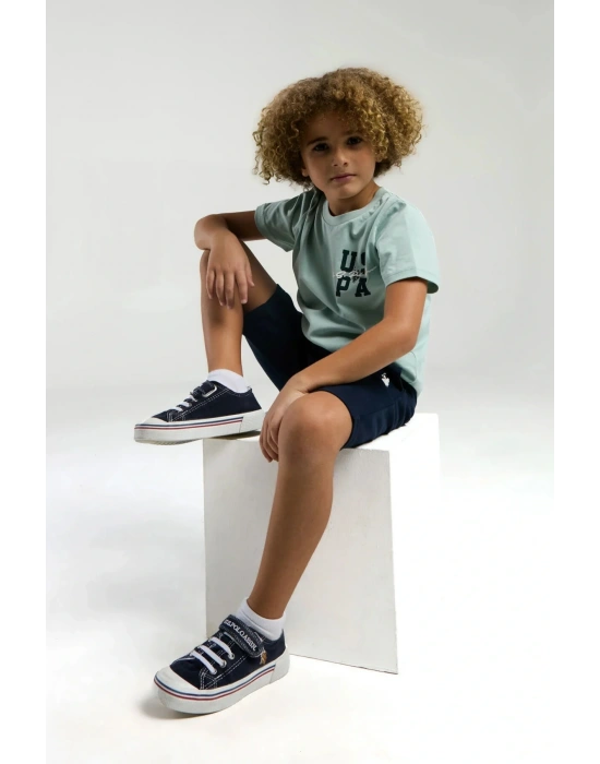 Erkek Çocuk Mavi Bermuda Takım