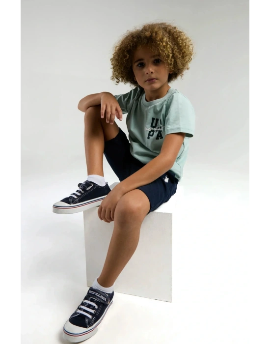 Erkek Çocuk Mavi Bermuda Takım