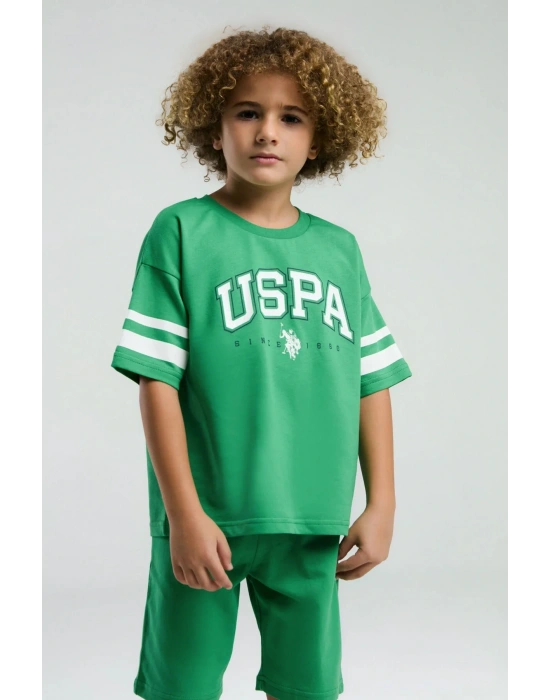 Erkek Çocuk Yeşil Bermuda Takım