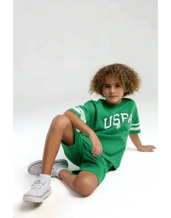 Erkek Çocuk Yeşil Bermuda Takım