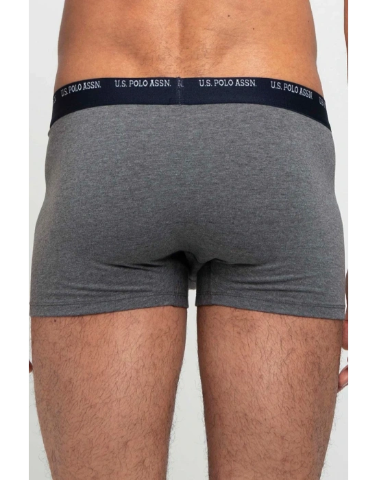 Erkek Gri Melanj - Lacivert 2 Li Boxer 80350